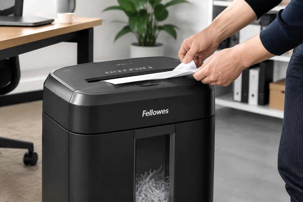 Comment débloquer un destructeur Fellowes coincé avec du papier ?
