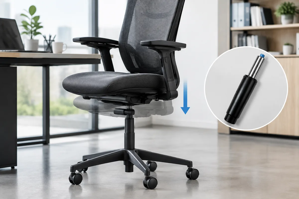 Quelle pièce remplacer lorsqu’un fauteuil de bureau Steelcase descend tout seul ?